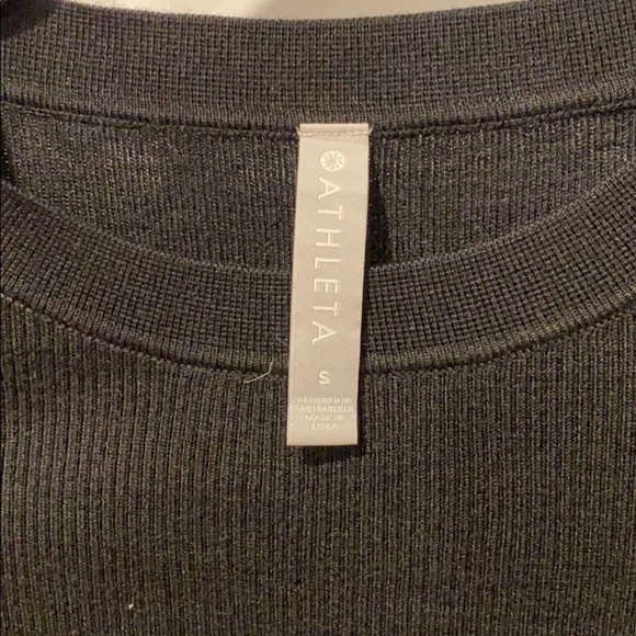 Athleta Slim Ribbed Sweater w Reflective Detail EUC - Picture 6 of 12